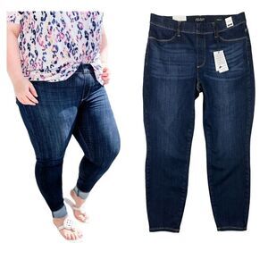 Judy Blue Joey Mid-Rise Jeans  Womens Size 18W  NWT  Elastic Waist Pull-on